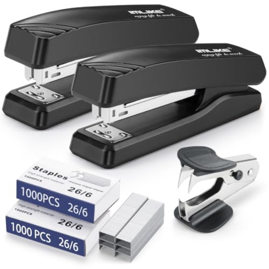 Stapler Half Strip - Desktop Office Stapler with 2000 Staples: