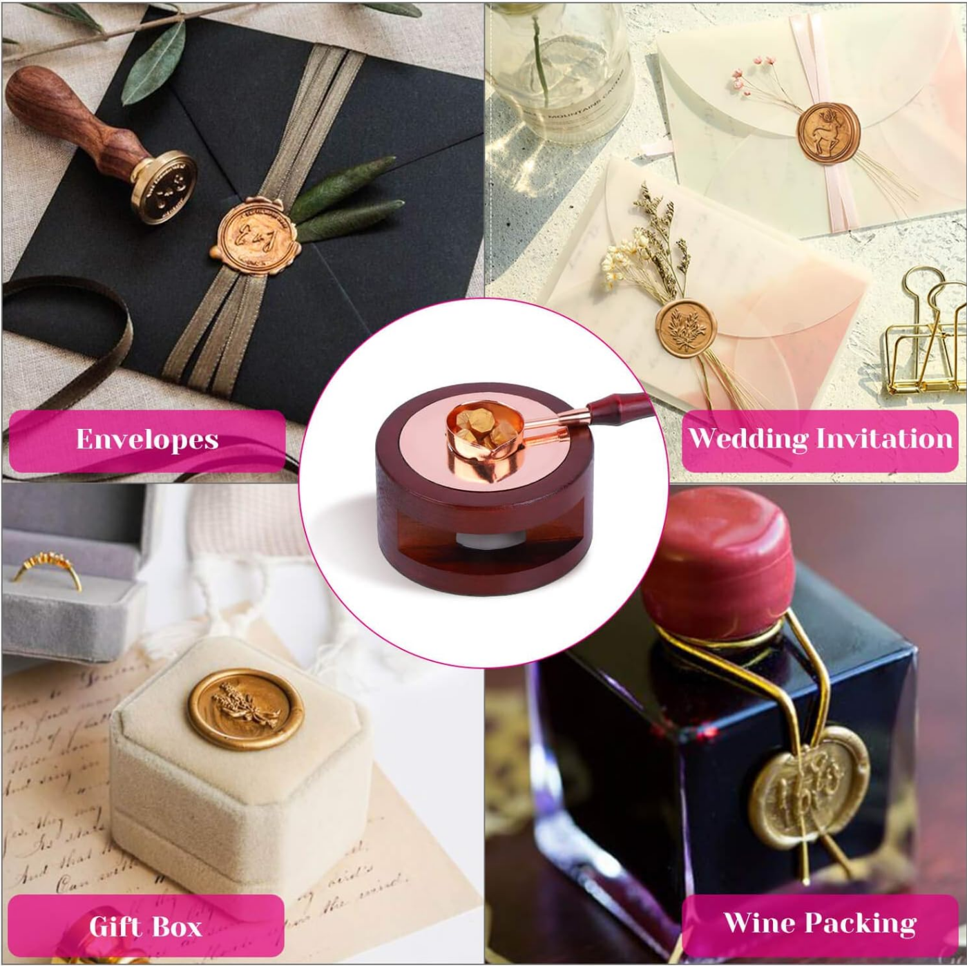 Wax Seal Set Includes 200 Gold - Wax Seal Stamp Set のレビューと価格
