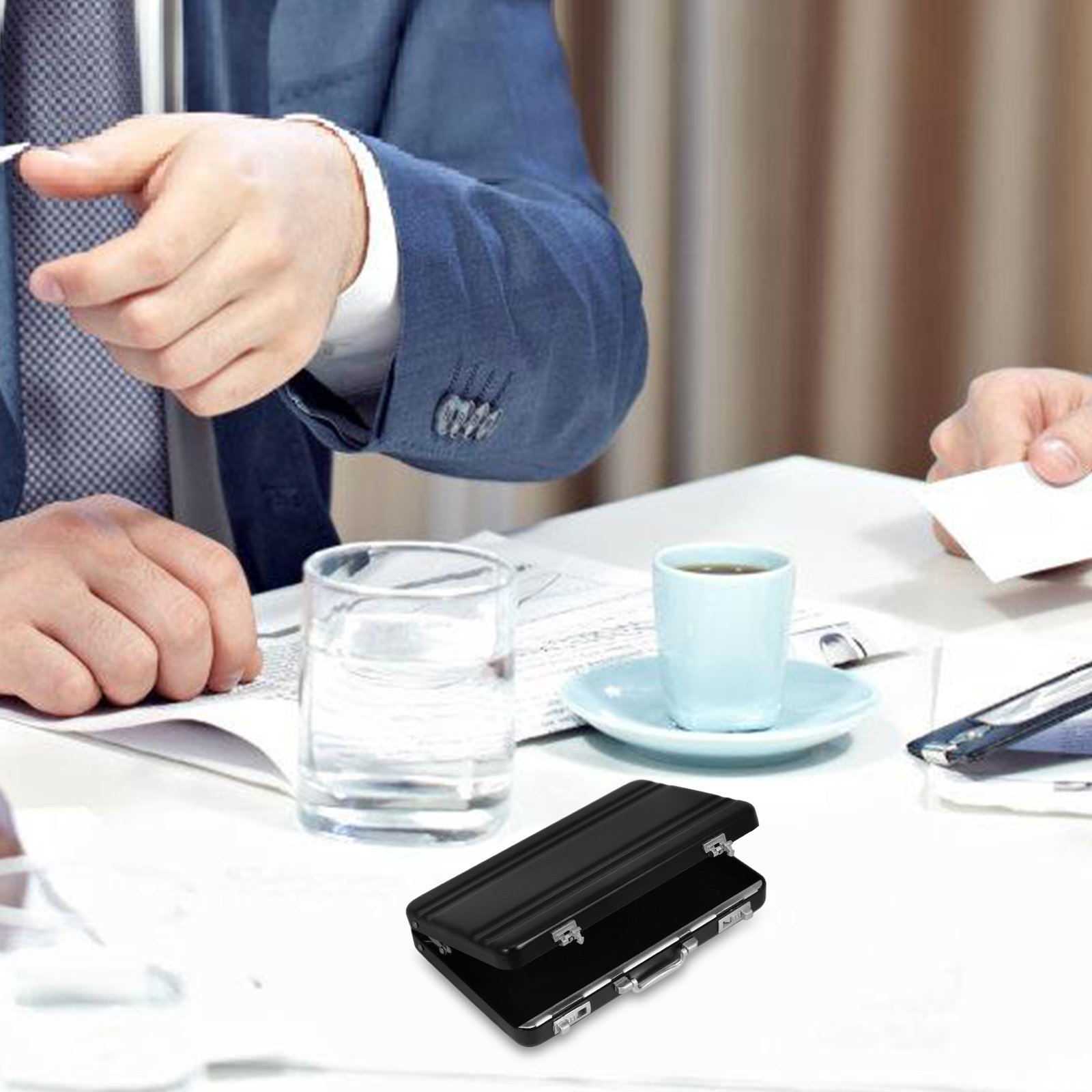 Premium Aluminum Alloy Cards S - Index Card Holder のレビューと価格