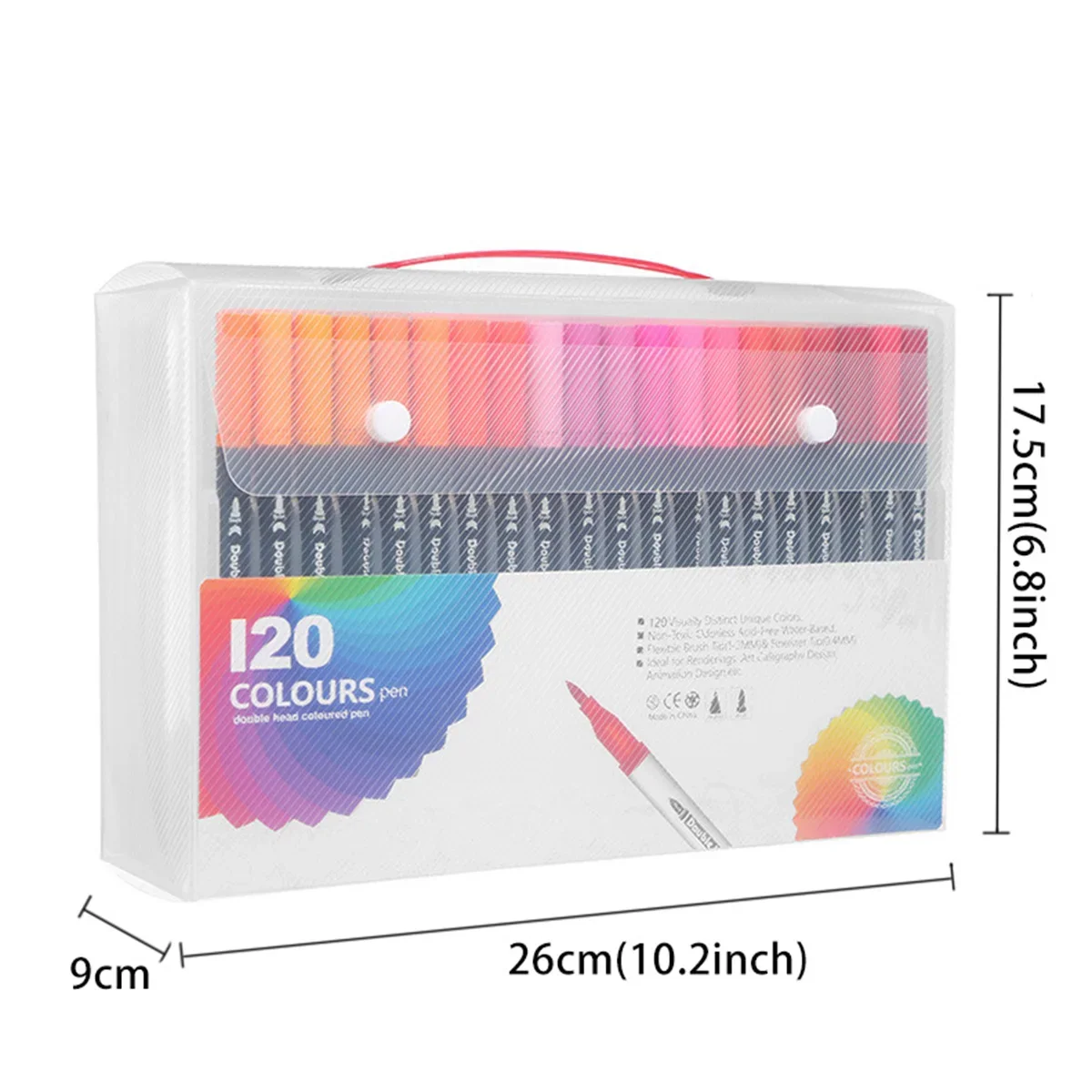 12-120 Colors Markers Set Dual - Correction Pen Fine のレビューと価格