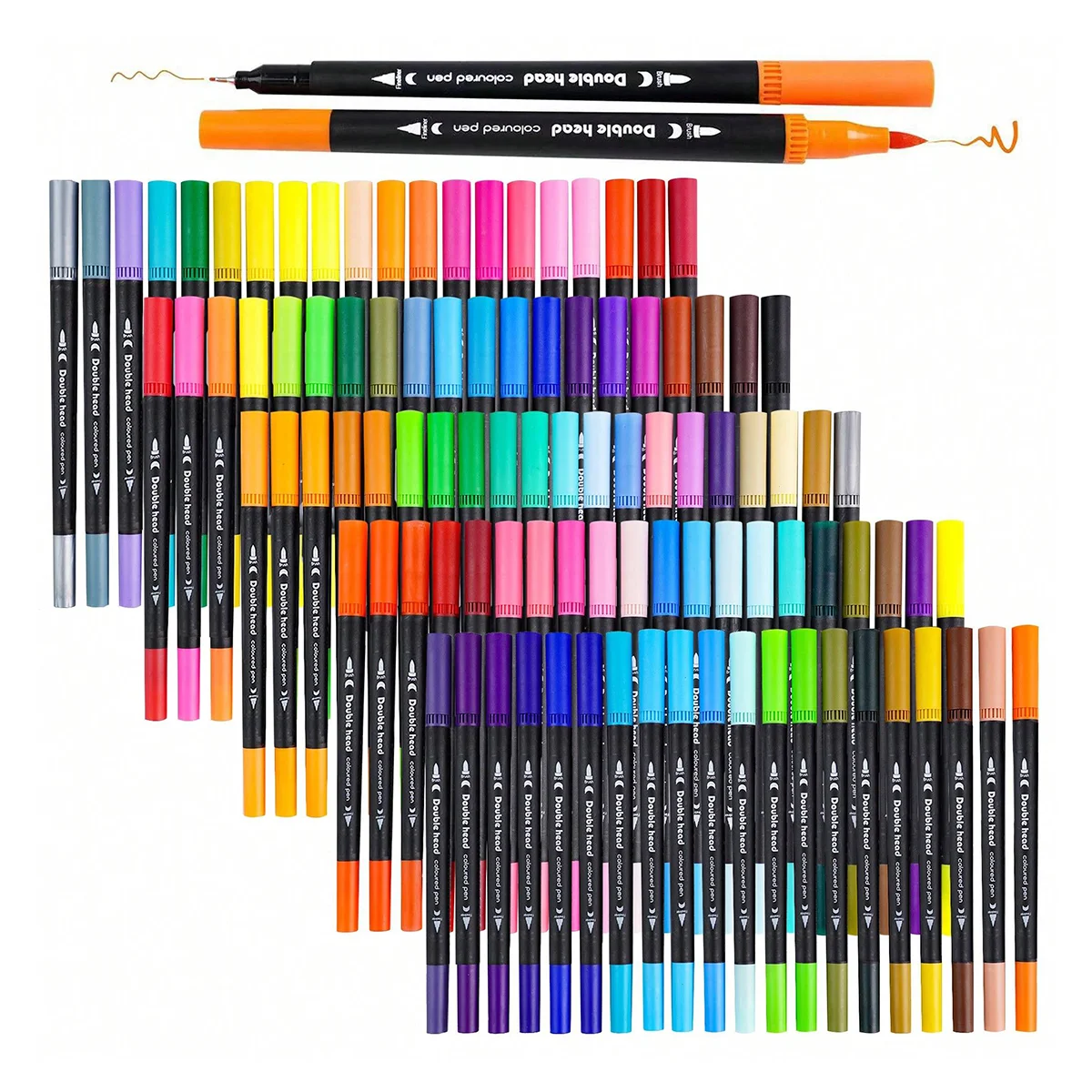 12-120 Colors Markers Set Dual - Correction Pen Fine のレビューと価格