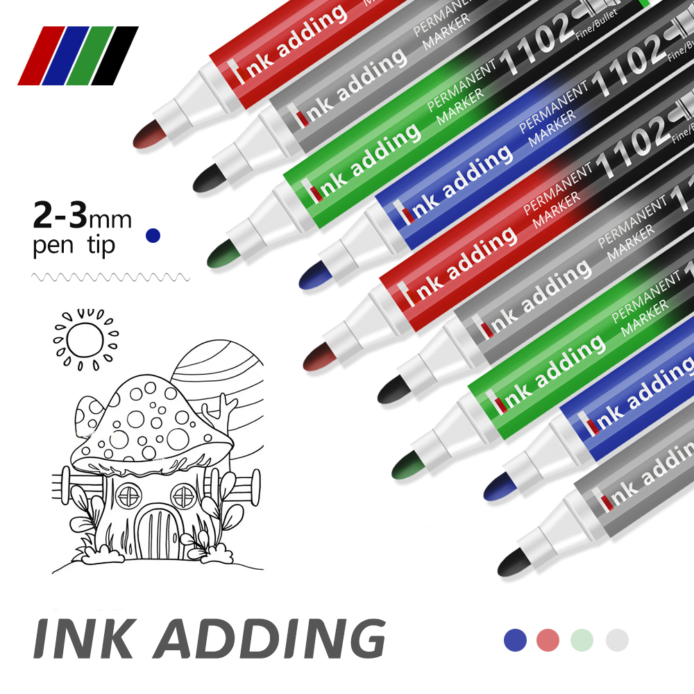 4/6/12 pcs/Set Permanent Marke - Correction Pen Fine のレビューと価格