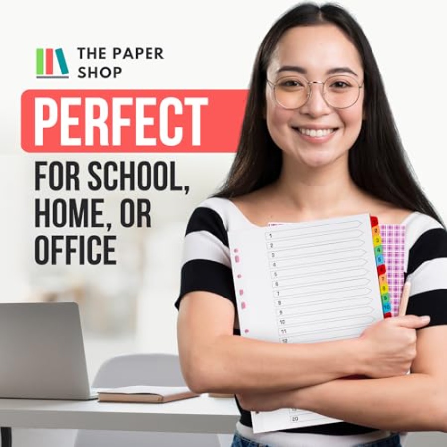 Binder Dividers with Tabs -20  - Tab Divider A4 のレビューと価格