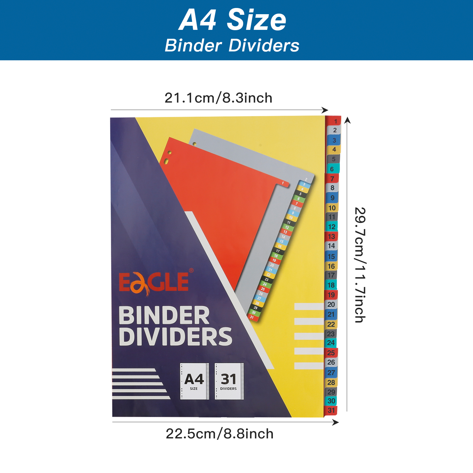 EAGLE A4 Binder Index Divider  - Binder A4 Lever のレビューと価格