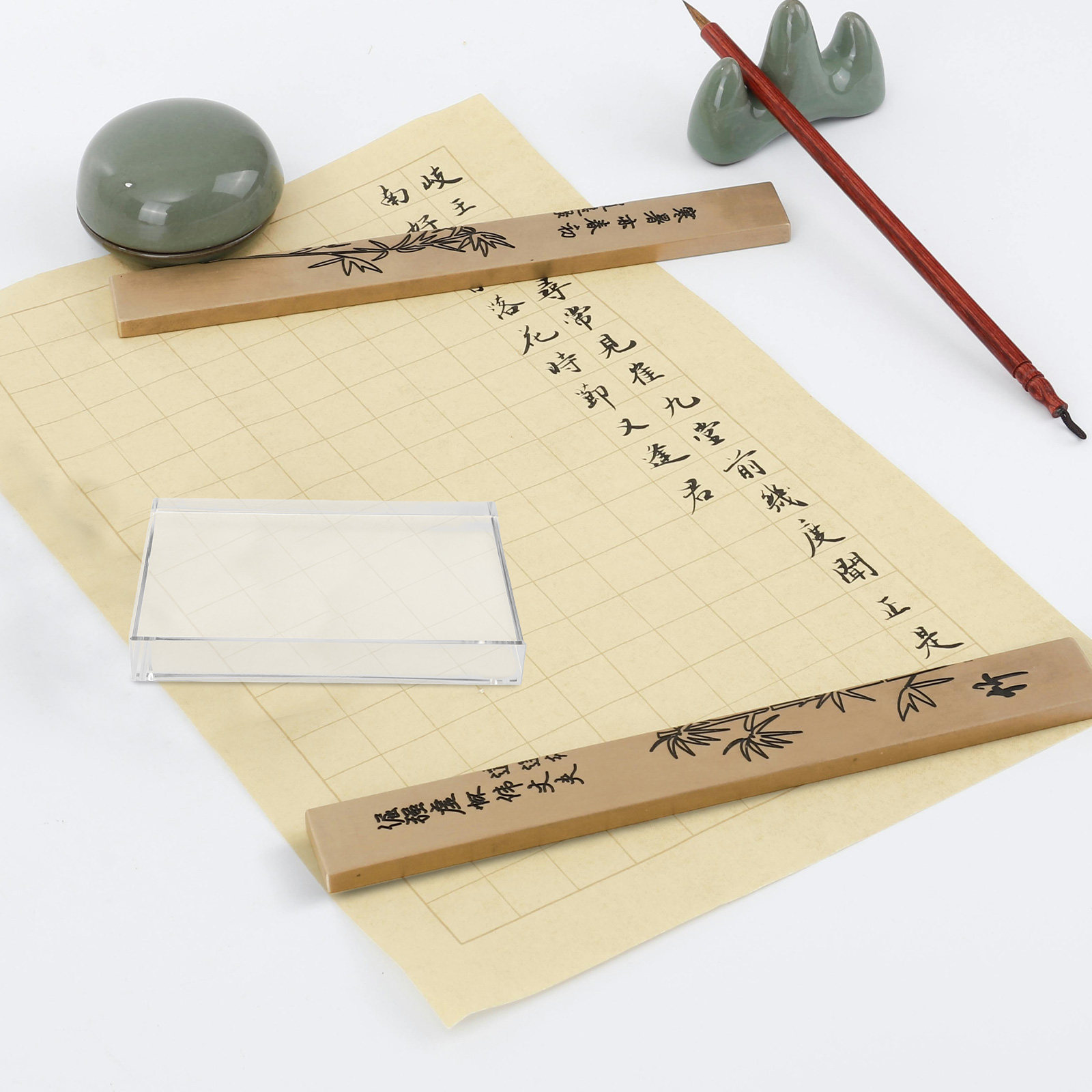 Crystal Square Glass Block Pap - Paper Weight Crystal のレビューと価格