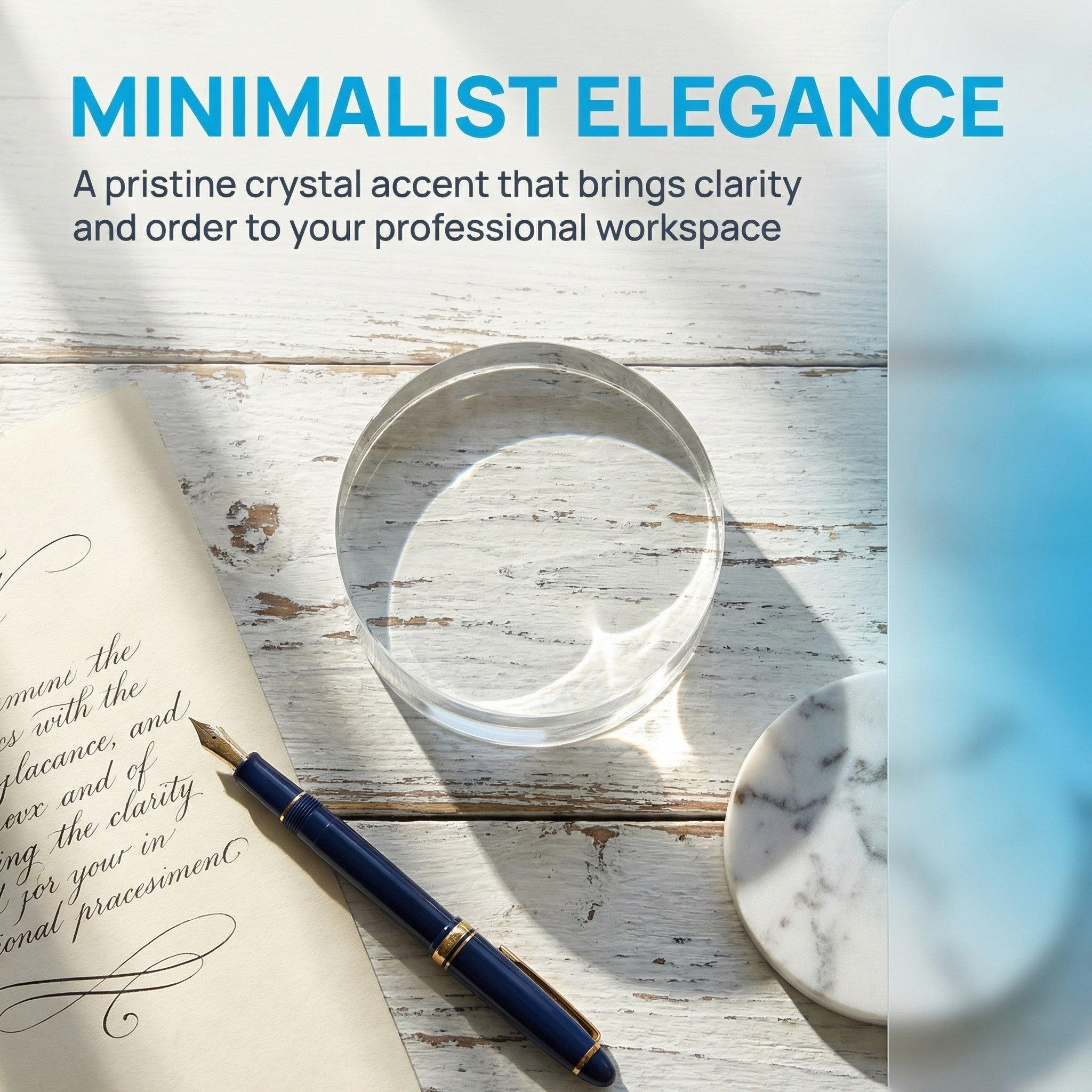 3.15 Inch Round Clear Crystal  - Paper Weight Crystal のレビューと価格
