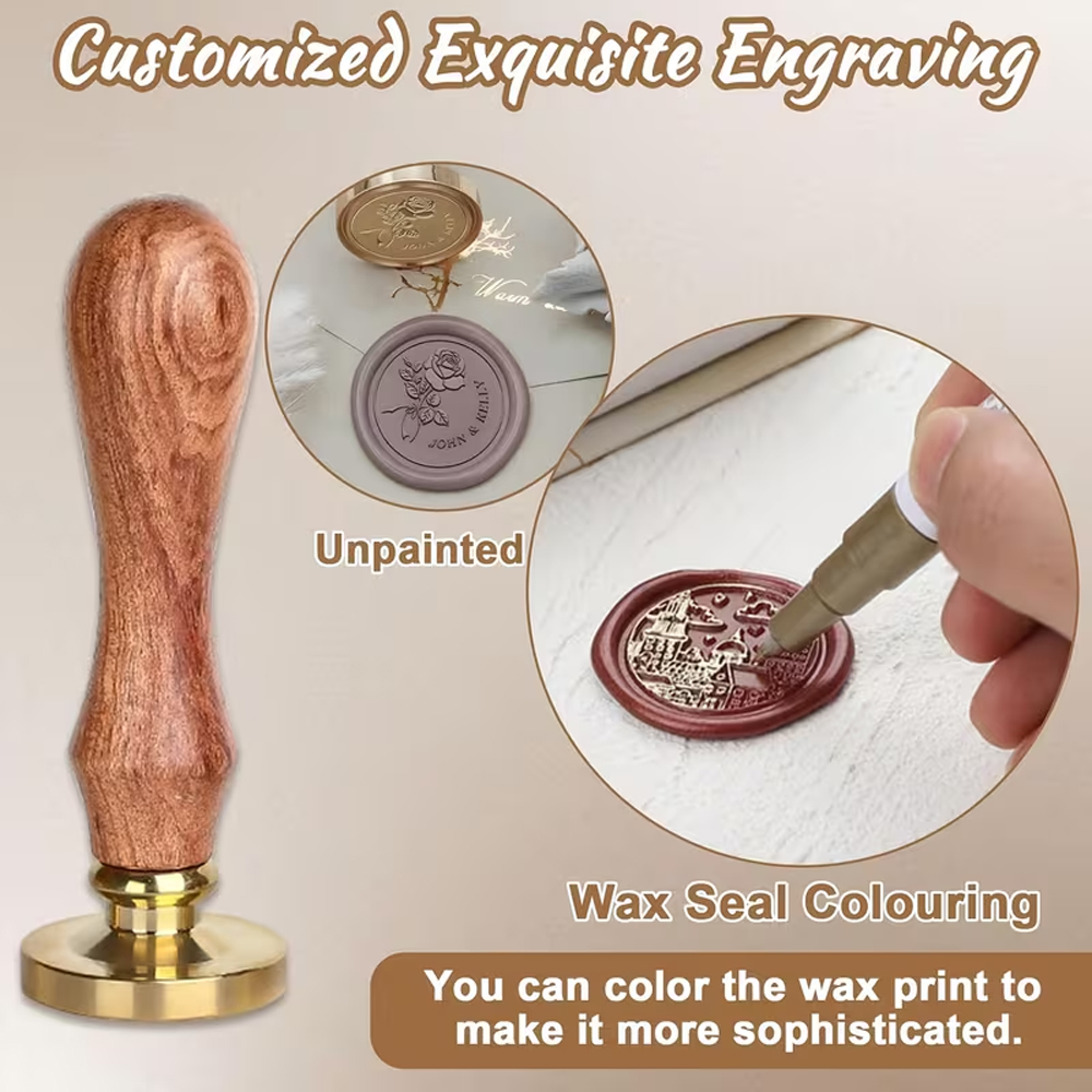 Custom Your Logo 25/30/40/50mm - Wax Seal Stamp Set のレビューと価格