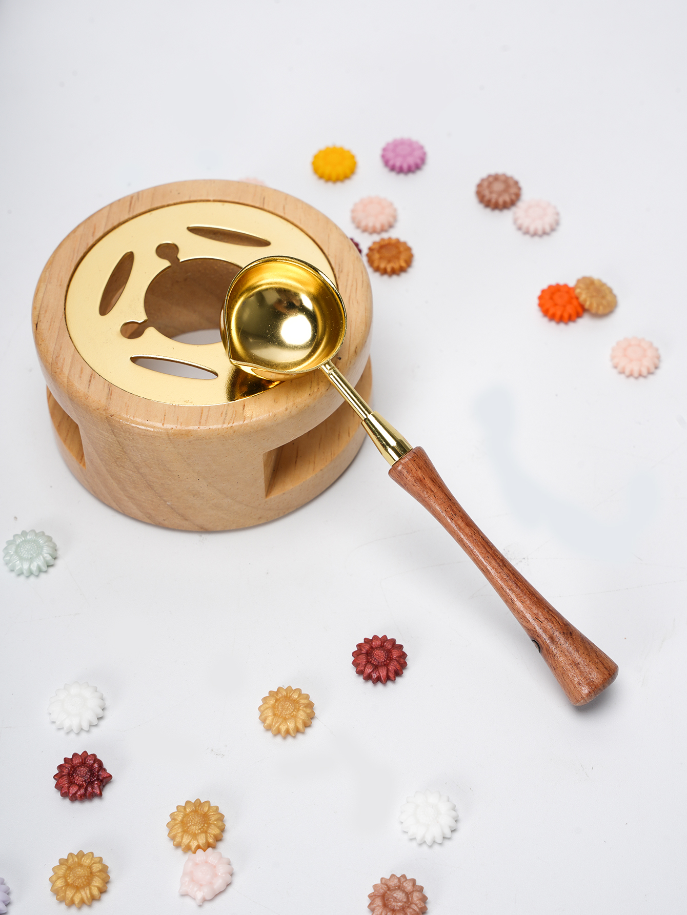 1set Wax Seal Set Wood Wax Mel - Wax Seal Stamp Set のレビューと価格