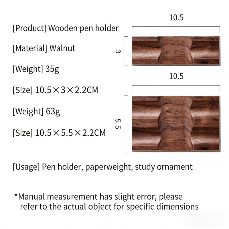 Walnut Wood Pen Holder Stand f - Pen Rest Single のレビューと価格