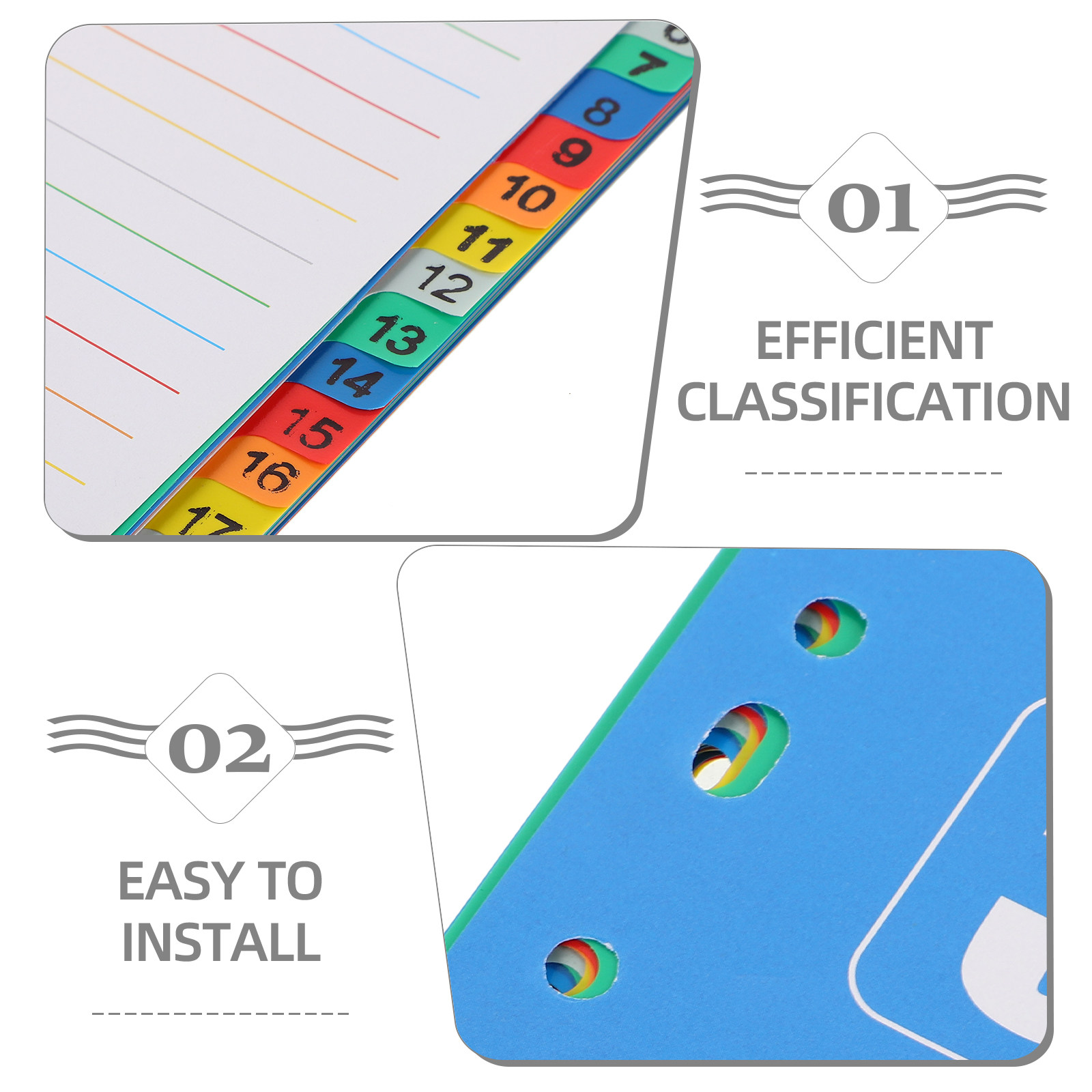 1Set A4 11-Hole PP Index Divid - Tab Divider A4 のレビューと価格