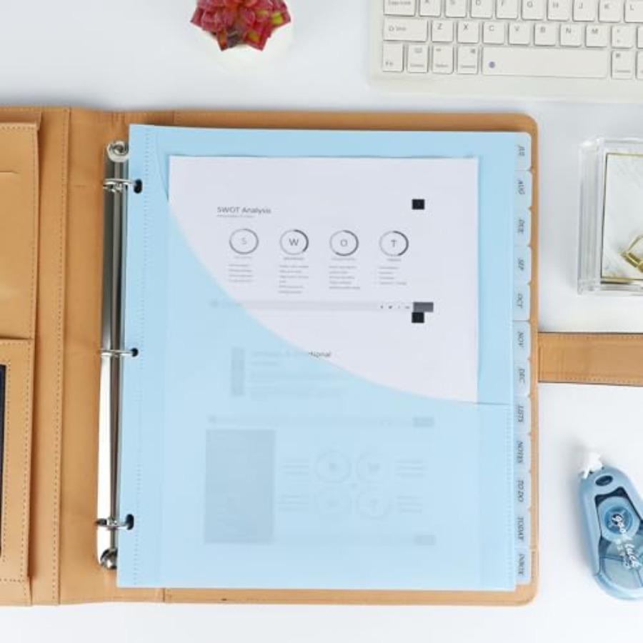 A4 Binder Dividers with Pocket - Tab Divider A4 のレビューと価格