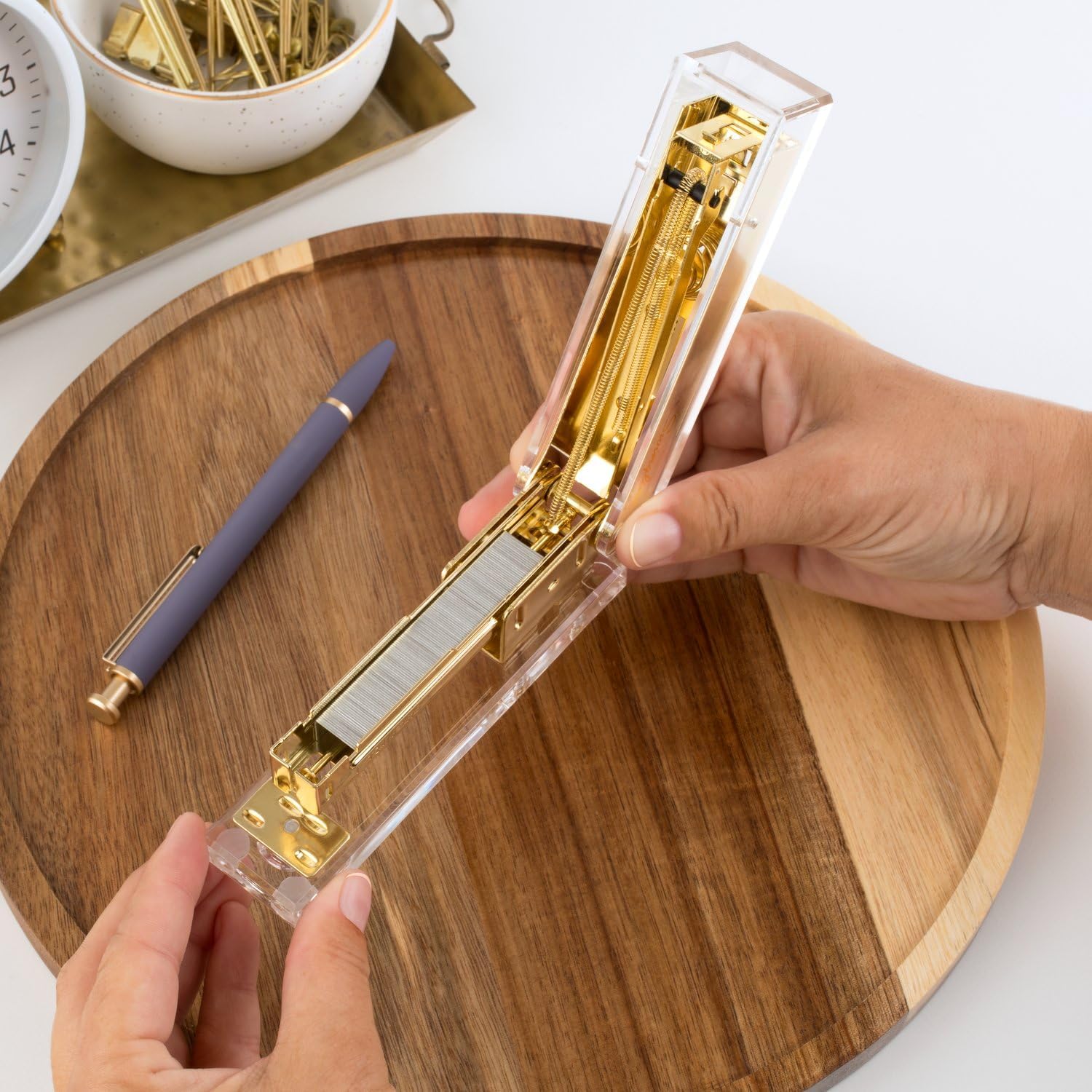 Compact Acrylic Gold Stapler,  - Stapler Half Strip のレビューと価格
