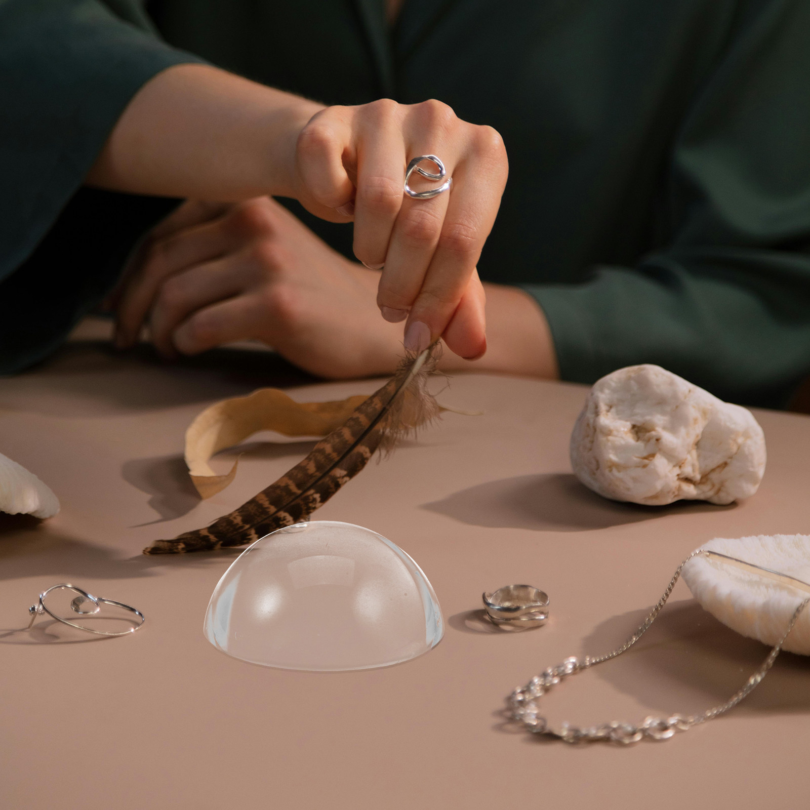 Half Crystal Ball 6Cm Clear Sp - Paper Weight Crystal のレビューと価格