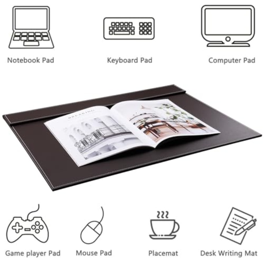 Ultra-Smooth PU Leather Desk P - Leather Desk Pad のレビューと価格