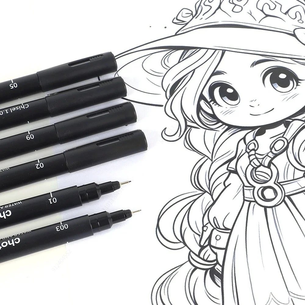 Black Micro Pens,15 Sizes,Wate - Archive Box Set のレビューと価格