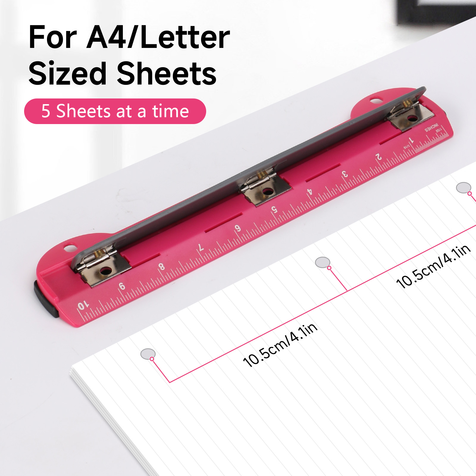 EAGLE 3-Hole Punch for A4/Lett - Binder A4 Lever のレビューと価格
