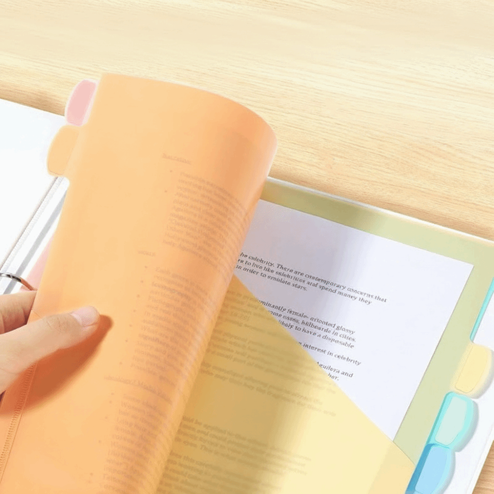 8 pcs A4 Pastel Binder Divider - Tab Divider A4 のレビューと価格
