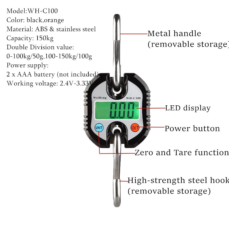Digital Crane Scale 150kg 200g - Tape Dispenser Weighted のレビューと価格