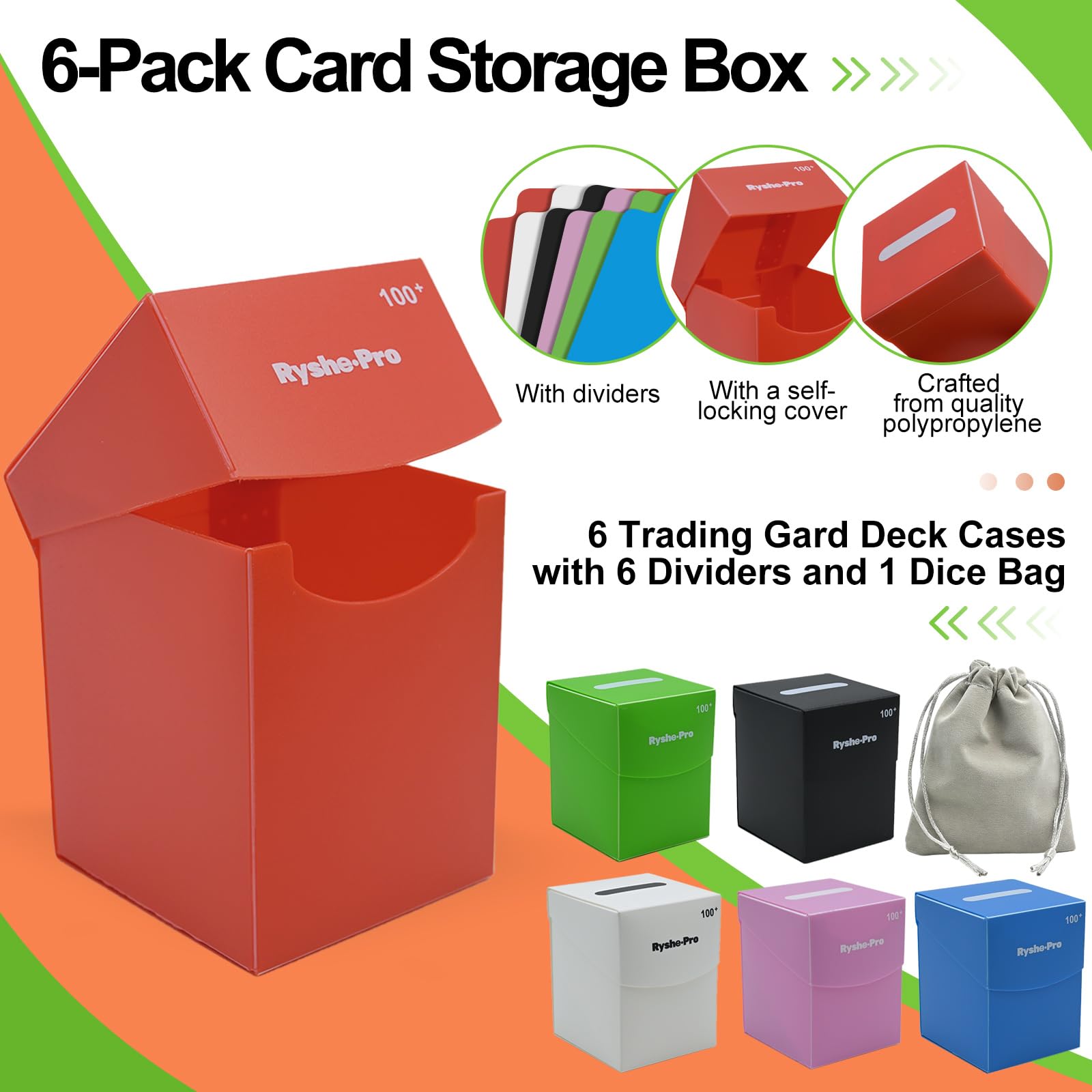 TCG Deck Box for 100+ Cards Co - Card Index Box のレビューと価格