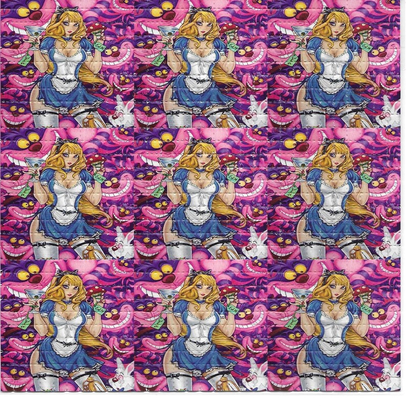 Sexy Alice Psychedelic LSD Aci - Ink Blotter Paper のレビューと価格