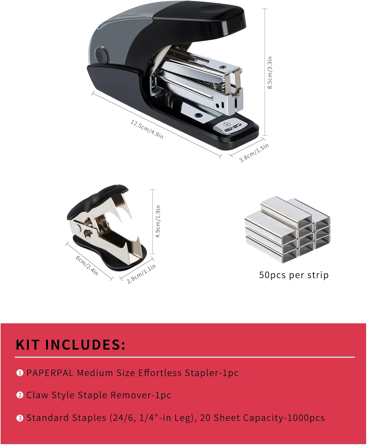 Effortless Standard Stapler Se - Stapler Half Strip のレビューと価格