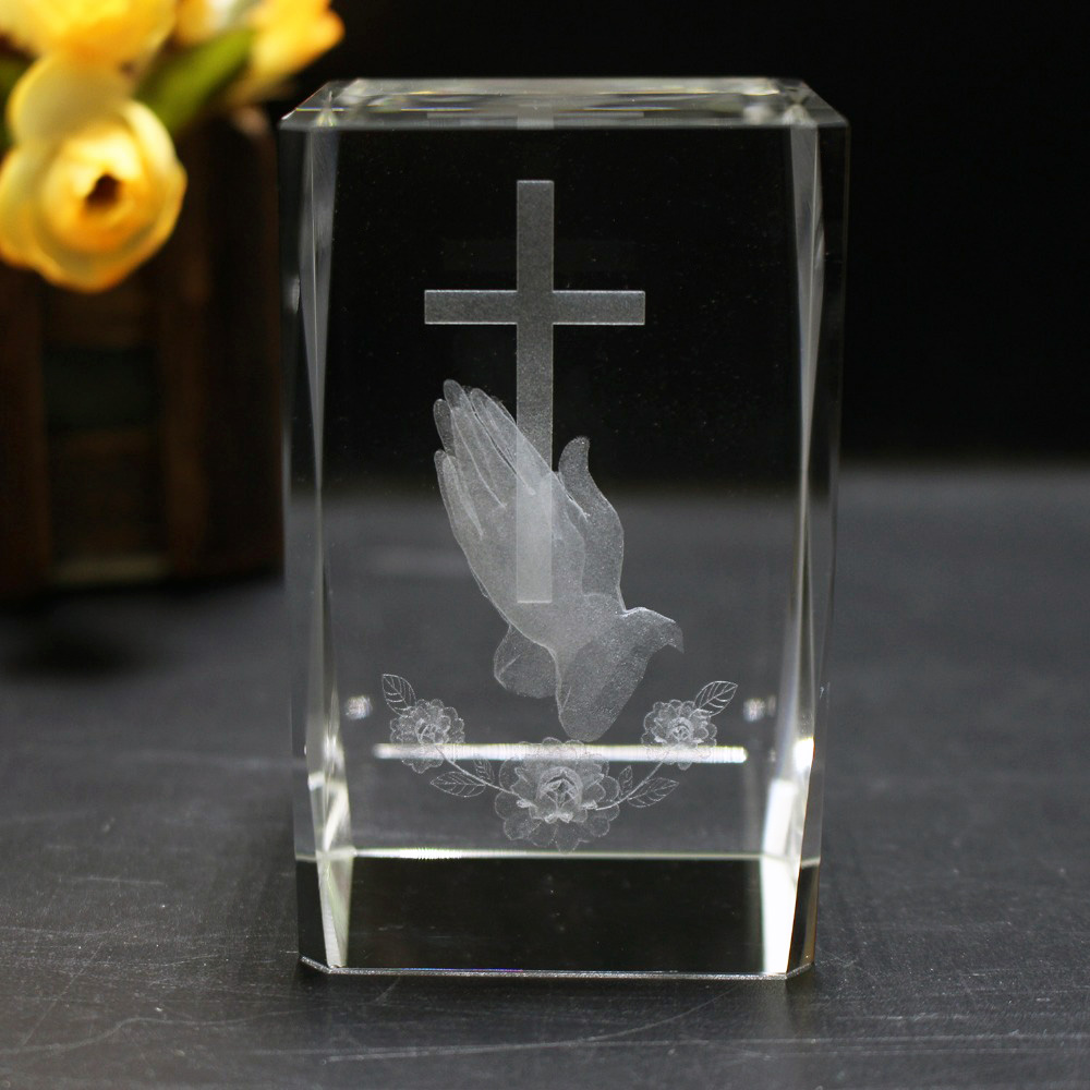 3D Laser Crystal Religious Cub - Paper Weight Crystal のレビューと価格