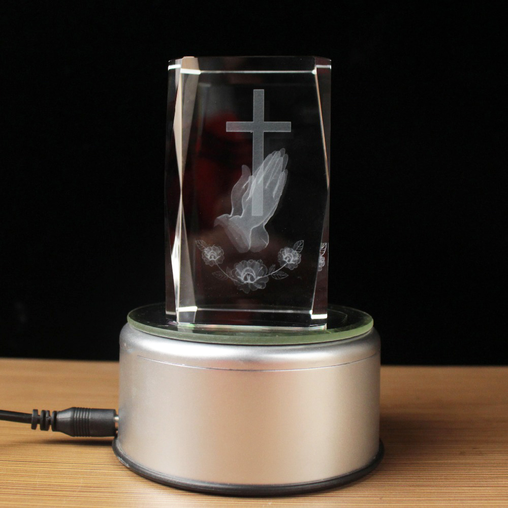 3D Laser Crystal Religious Cub - Paper Weight Crystal のレビューと価格