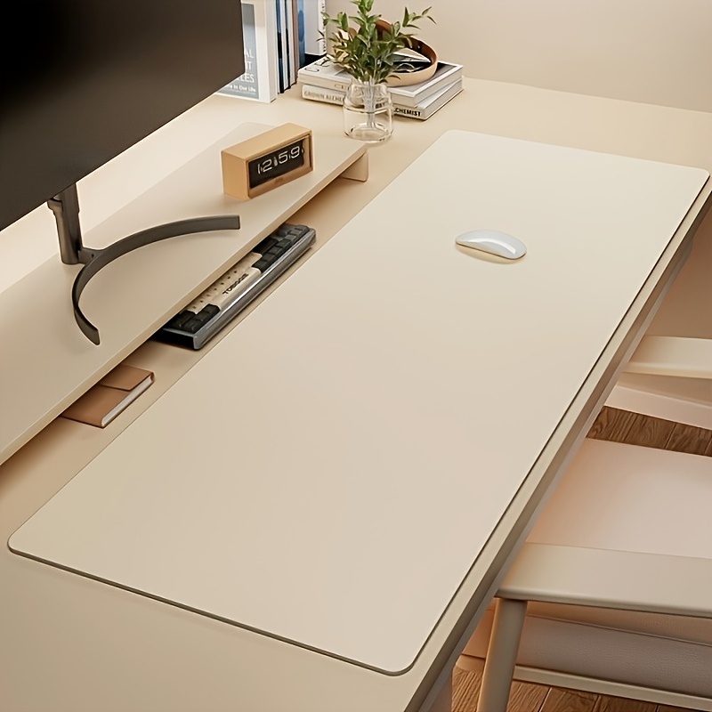 1pc Large Faux Leather Mouse P - Leather Desk Pad のレビューと価格