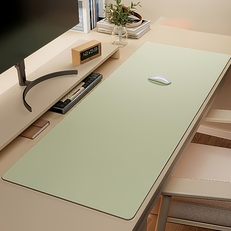 1pc Large Faux Leather Mouse P - Leather Desk Pad のレビューと価格
