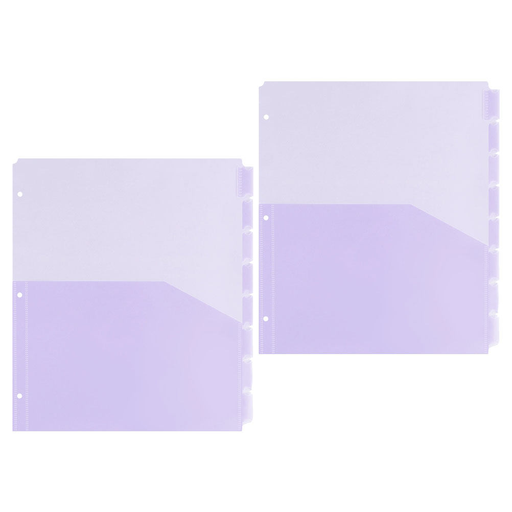 2Sets A4 Binder Dividers Plast - Tab Divider A4 のレビューと価格