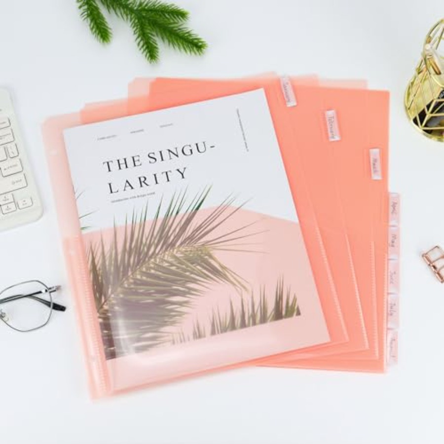 Binder Dividers with Pockets 8 - Tab Divider A4 のレビューと価格