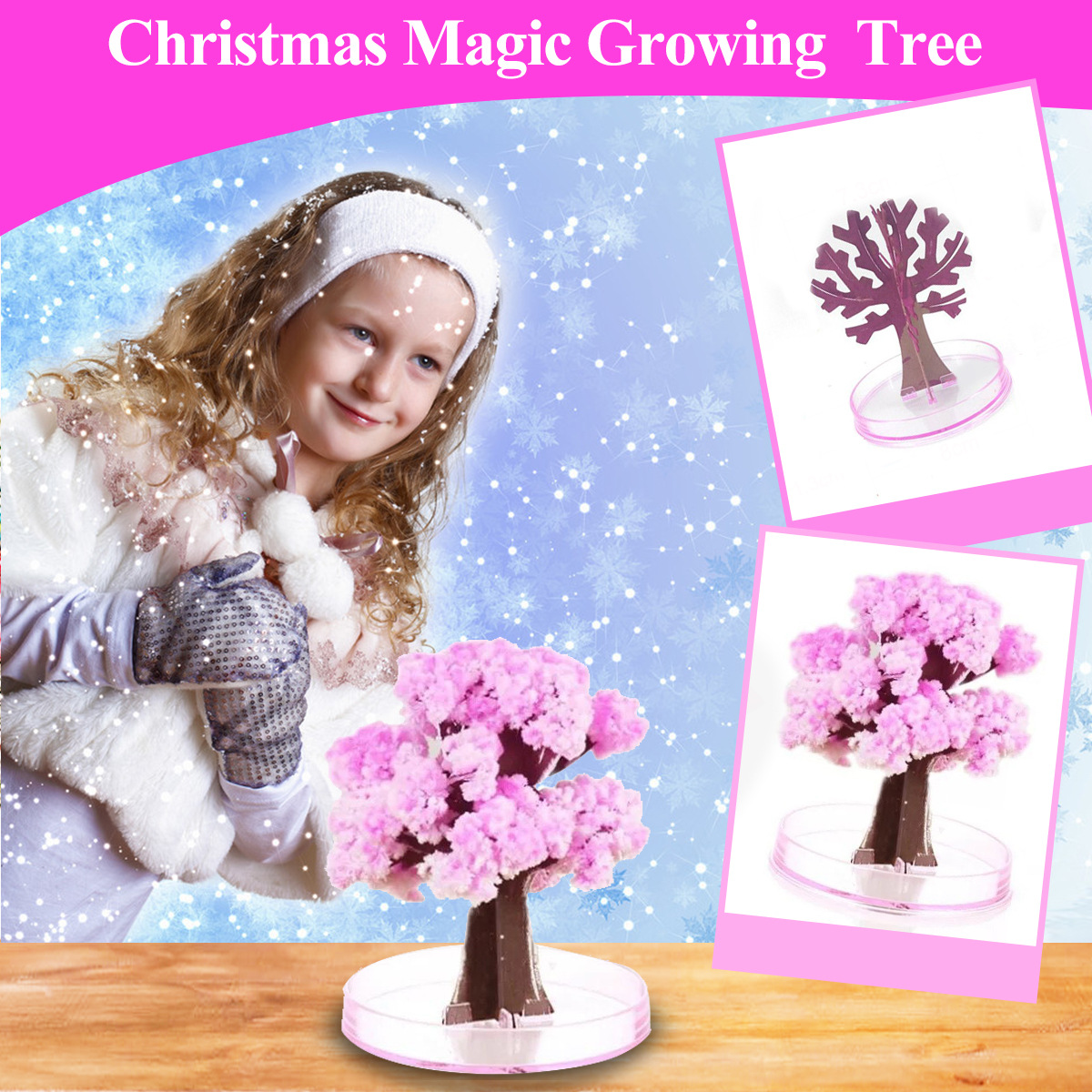 Mini Magic Sakura Miniature Tr - Paper Weight Crystal のレビューと価格