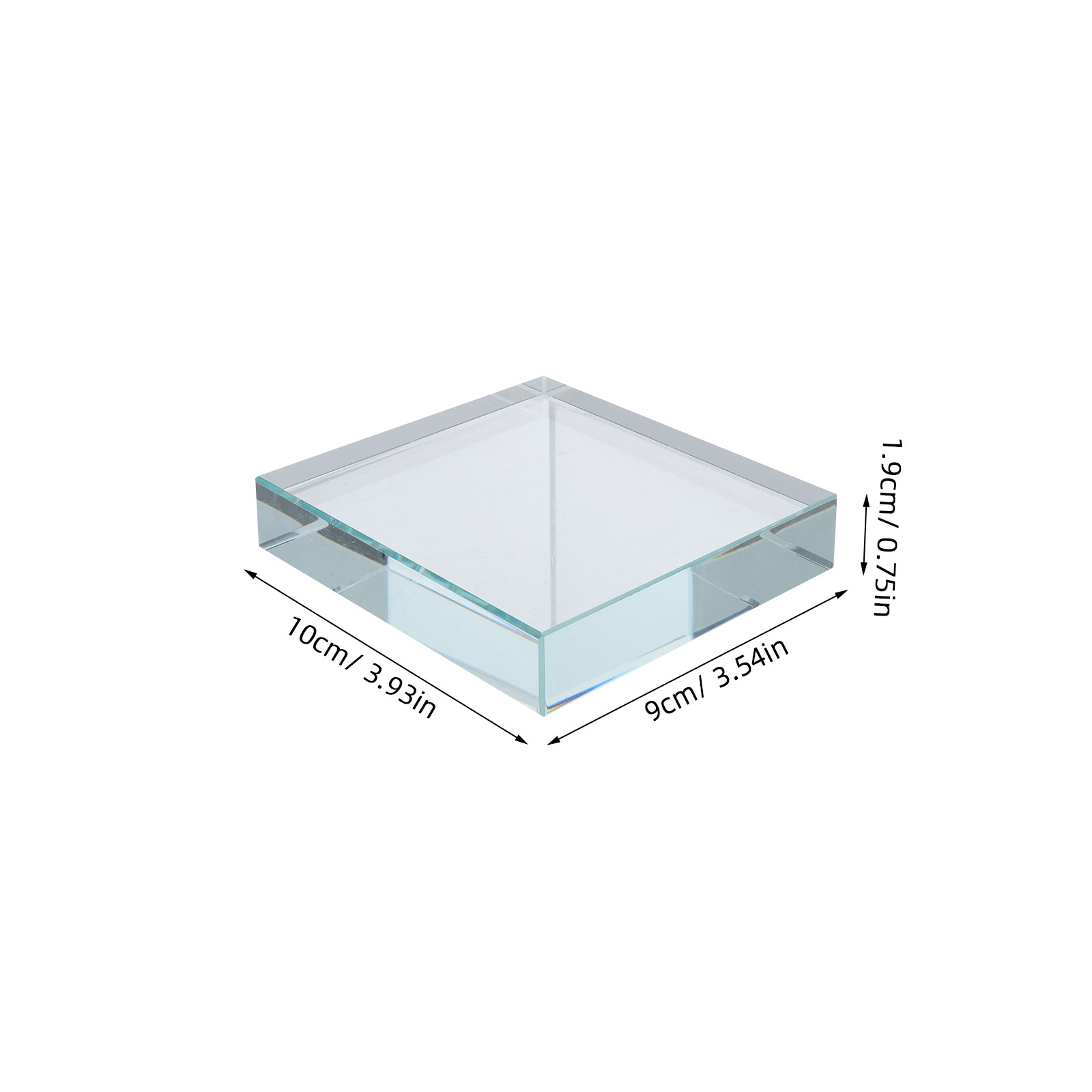 Glass Paperweight Rectangular  - Book Weight Glass のレビューと価格