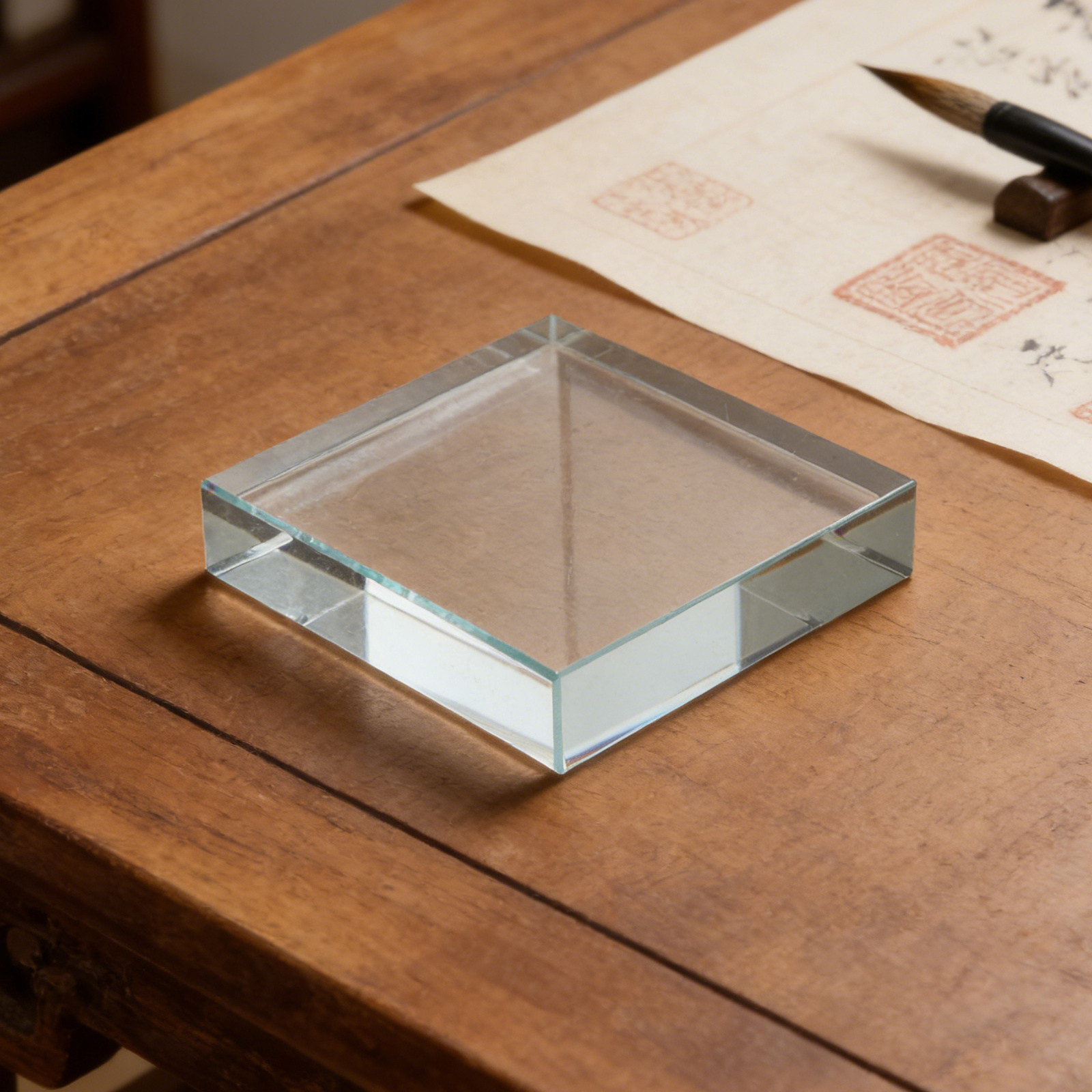 Glass Paperweight Rectangular  - Book Weight Glass のレビューと価格
