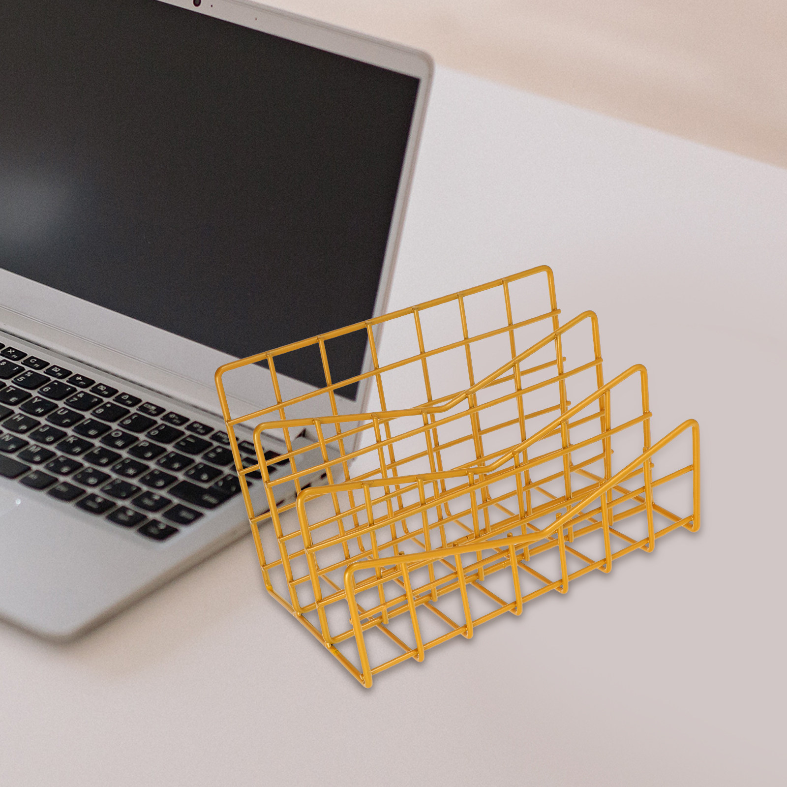 1Pcs Electroplated Metal Stora - Magazine Holder Rack のレビューと価格
