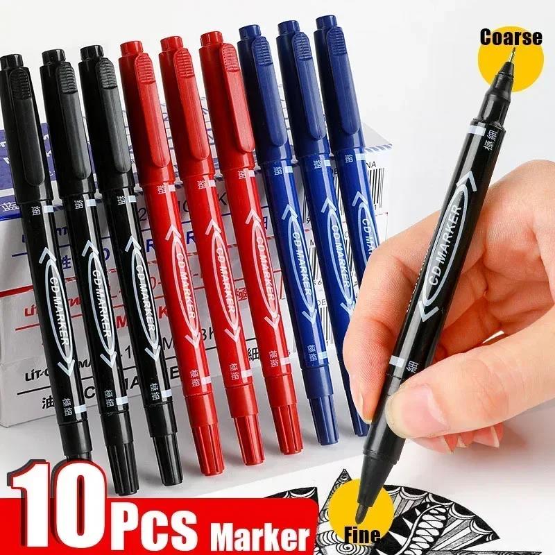 5/10 Pcs Twin Tip Permanent Ma - Correction Pen Fine のレビューと価格