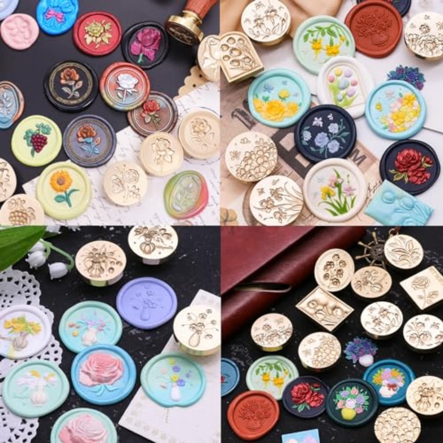 600Pcs Wax Seal Beads, Sealing - Wax Seal Stamp Set のレビューと価格