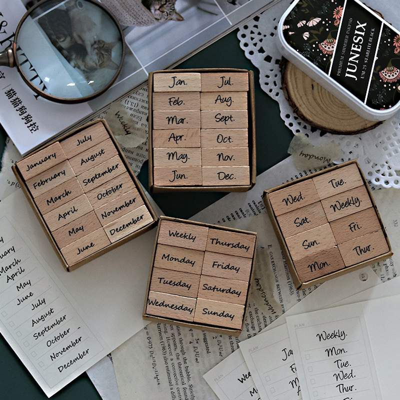 Arabic Numbers Day Month Calen - Rubber Date Stamp のレビューと価格