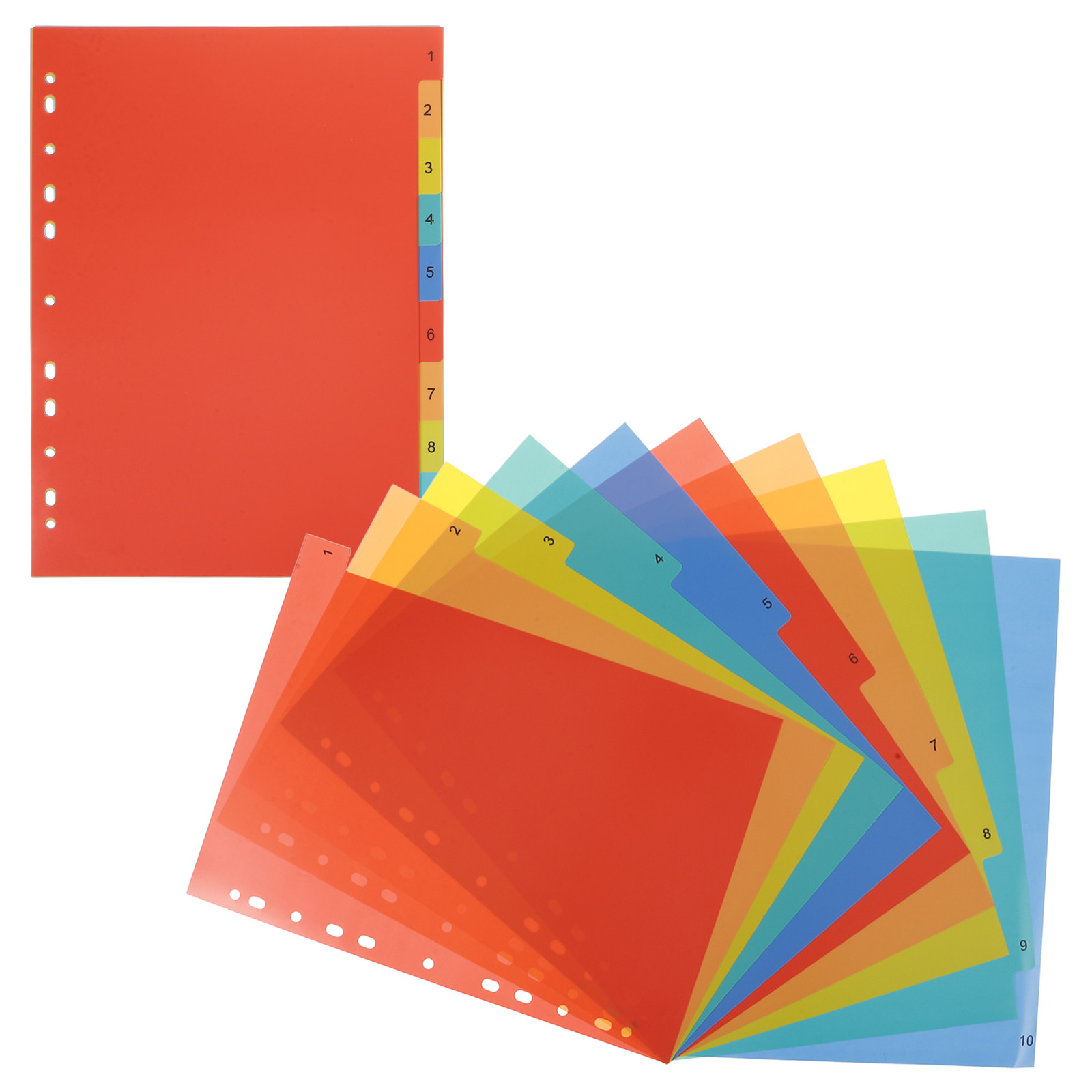 2Sets A4 Binder Dividers PP Pl - Tab Divider A4 のレビューと価格